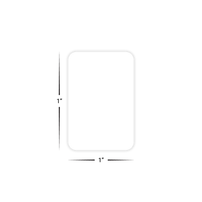 Custom Plastic 1.5" x 1" Mini Business Cards