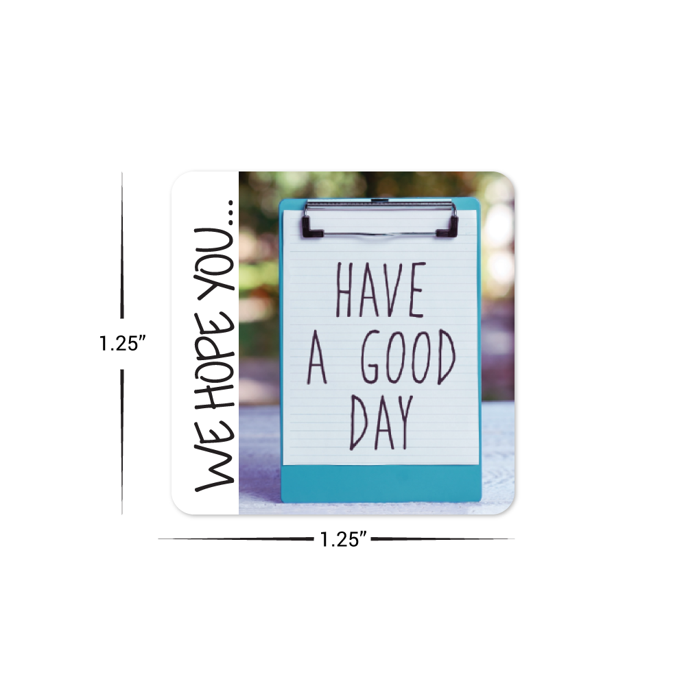 Custom Plastic 1.25" x 1.25" Tiny Cards