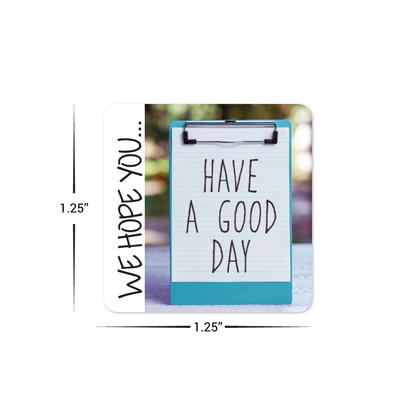 Custom Plastic 1.25" x 1.25" Tiny Cards
