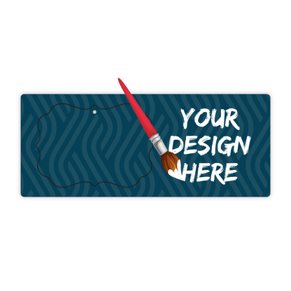 Custom Plastic 3.5" x 8.5" Punch-Out Ornament Card