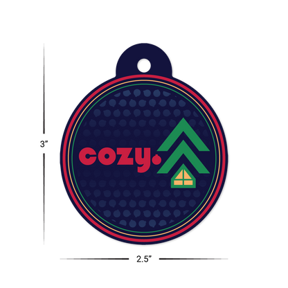 Custom Plastic 2.5" x 3" Ornament Shape Tags