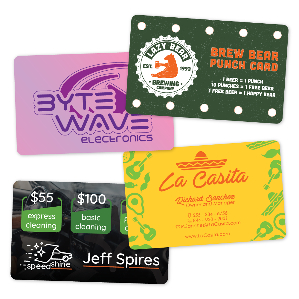 Custom Paper Business Cards - 3.375