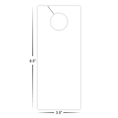 Custom Paper 3.5" x 8.5" Door Hangers