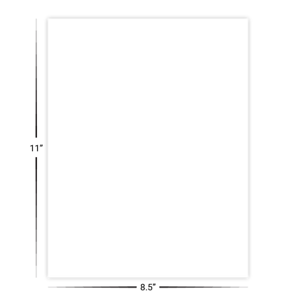 8.5" x 11" Paper Poster