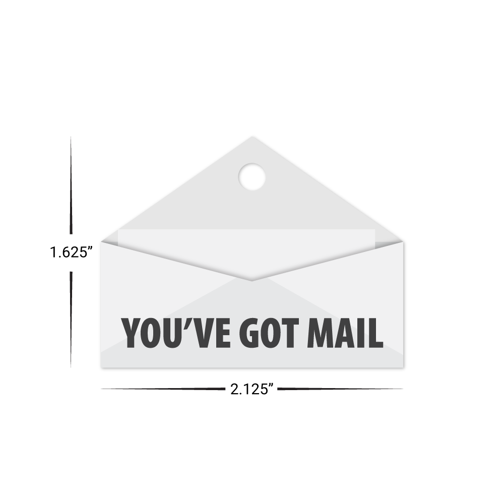 Custom Plastic 2.125" x 1.625" House Shape Key Tags
