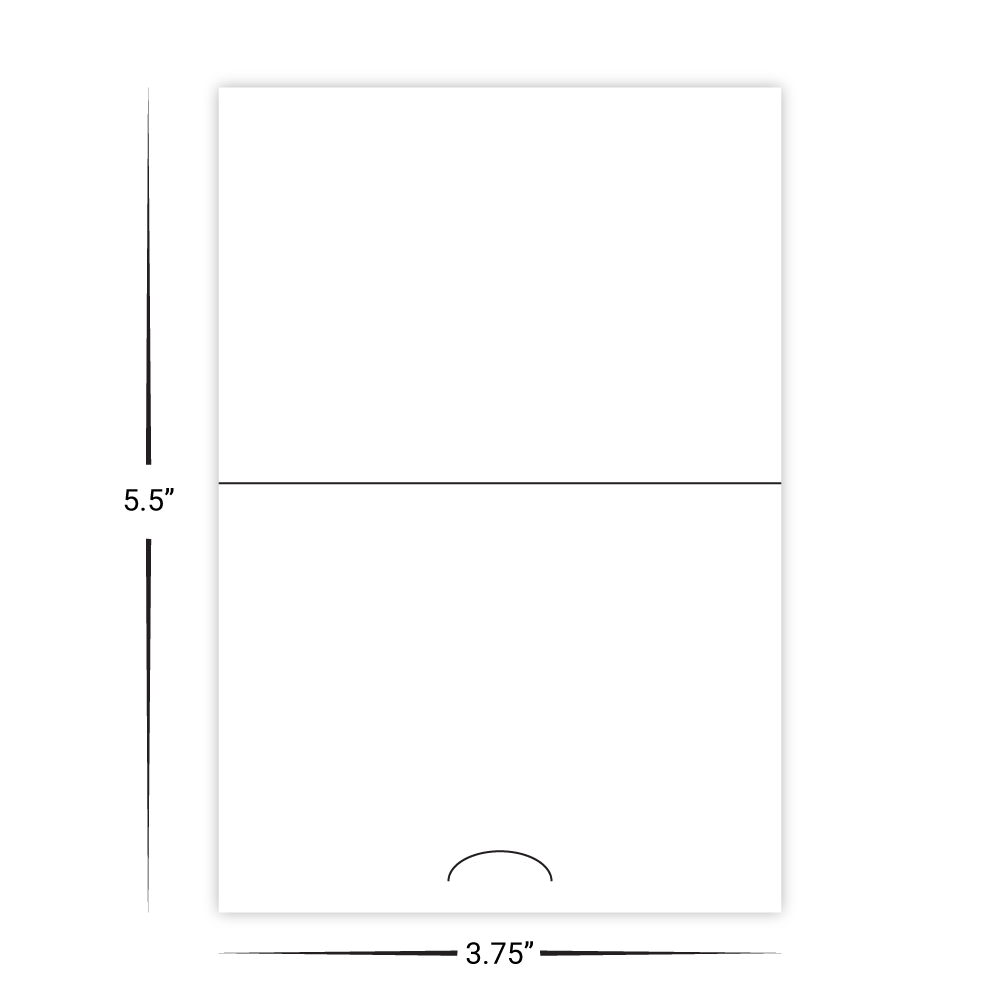 Custom Plastic 5.5" x 3.75" Foldable Card Holder