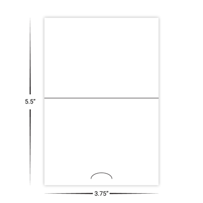 Custom Plastic 5.5" x 3.75" Foldable Card Holder