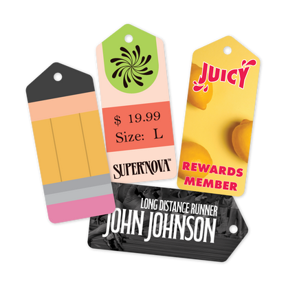 Custom Plastic 1.5" x 3.5" Price Tags