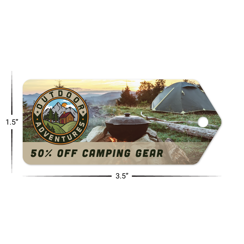 Custom Plastic 1.5" x 3.5" Price Tags