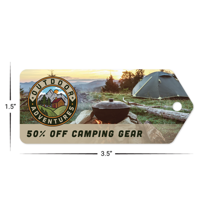 Custom Plastic 1.5" x 3.5" Price Tags