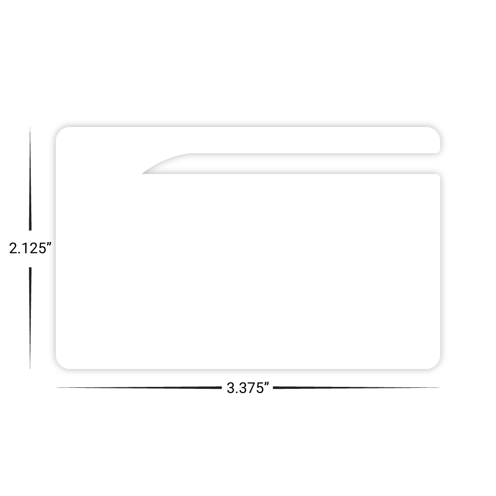 Custom Plastic 3.375" x 2.125" Letter Opener Cards
