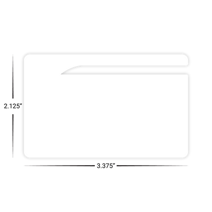 Custom Plastic 3.375" x 2.125" Letter Opener Cards
