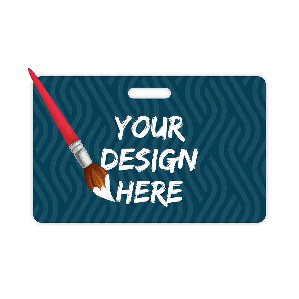 Custom Plastic 3.375" x 2.125" Horizontal Badges