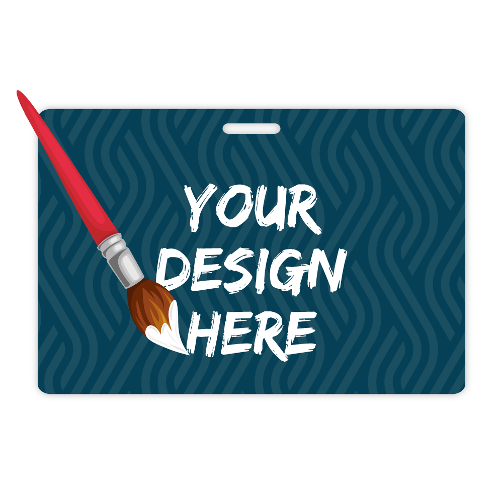 Custom Plastic 4.5" x 3" Horizontal Badges