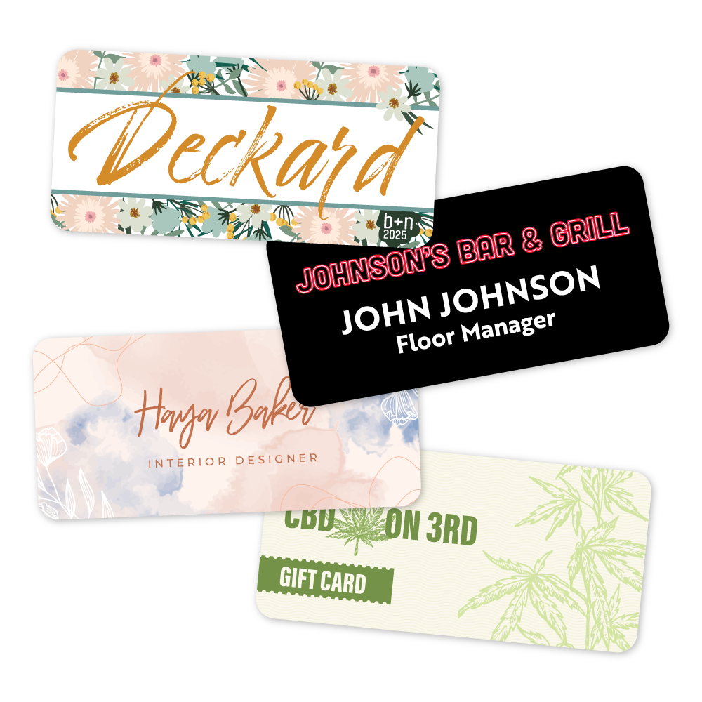 Custom Plastic 4.87" x 2.31" Smartphone Shape Cards