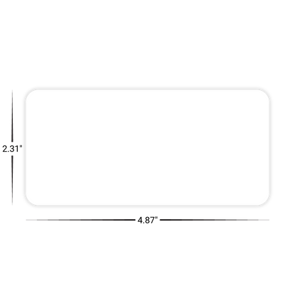 Custom Plastic 4.87" x 2.31" Smartphone Shape Cards