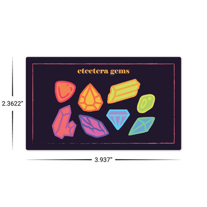 Custom Plastic 3.937" x 2.3622" Square Corner Cards