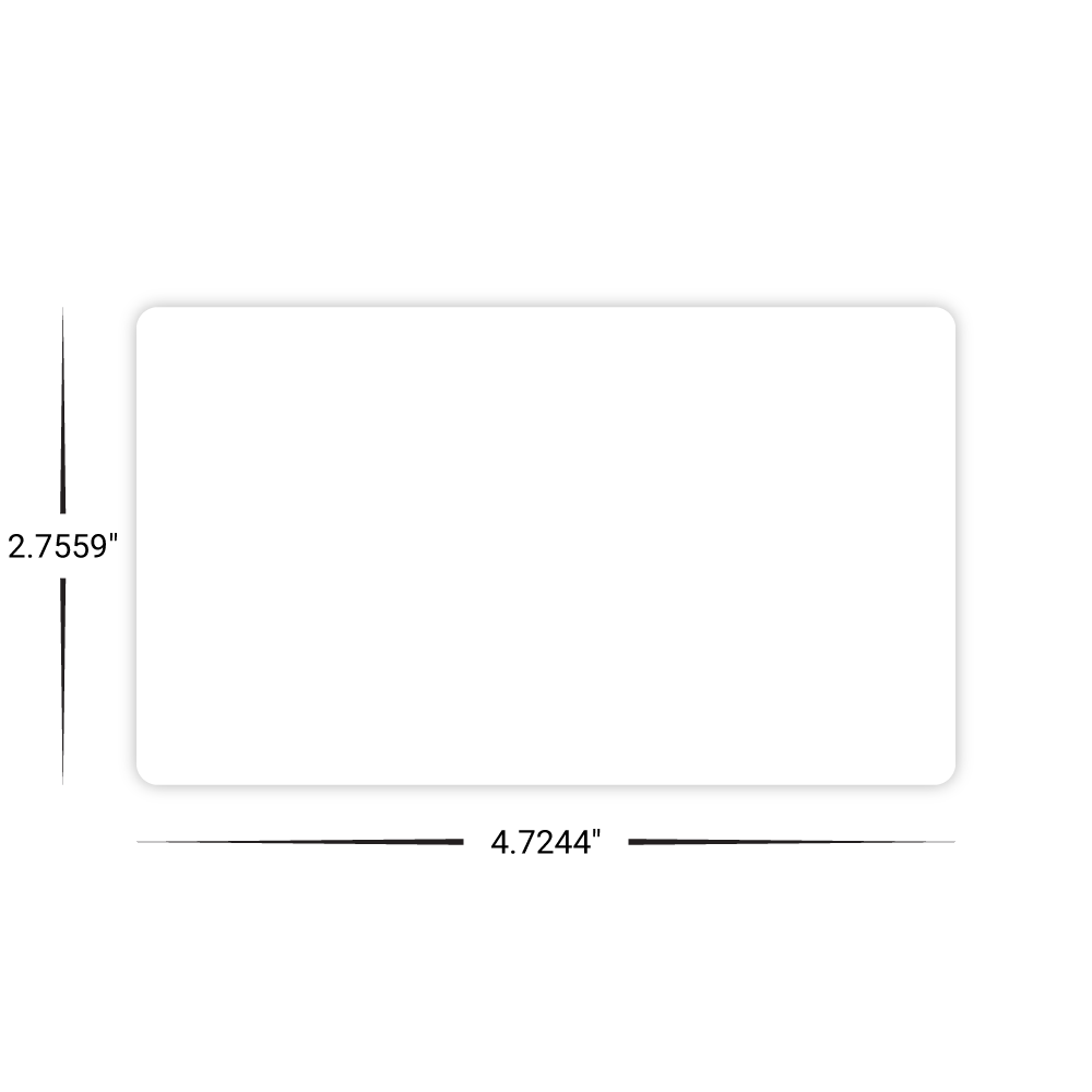 Custom Plastic 4.7244" x 2.7559" Cards