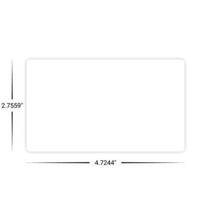 Custom Plastic 4.7244" x 2.7559" Cards
