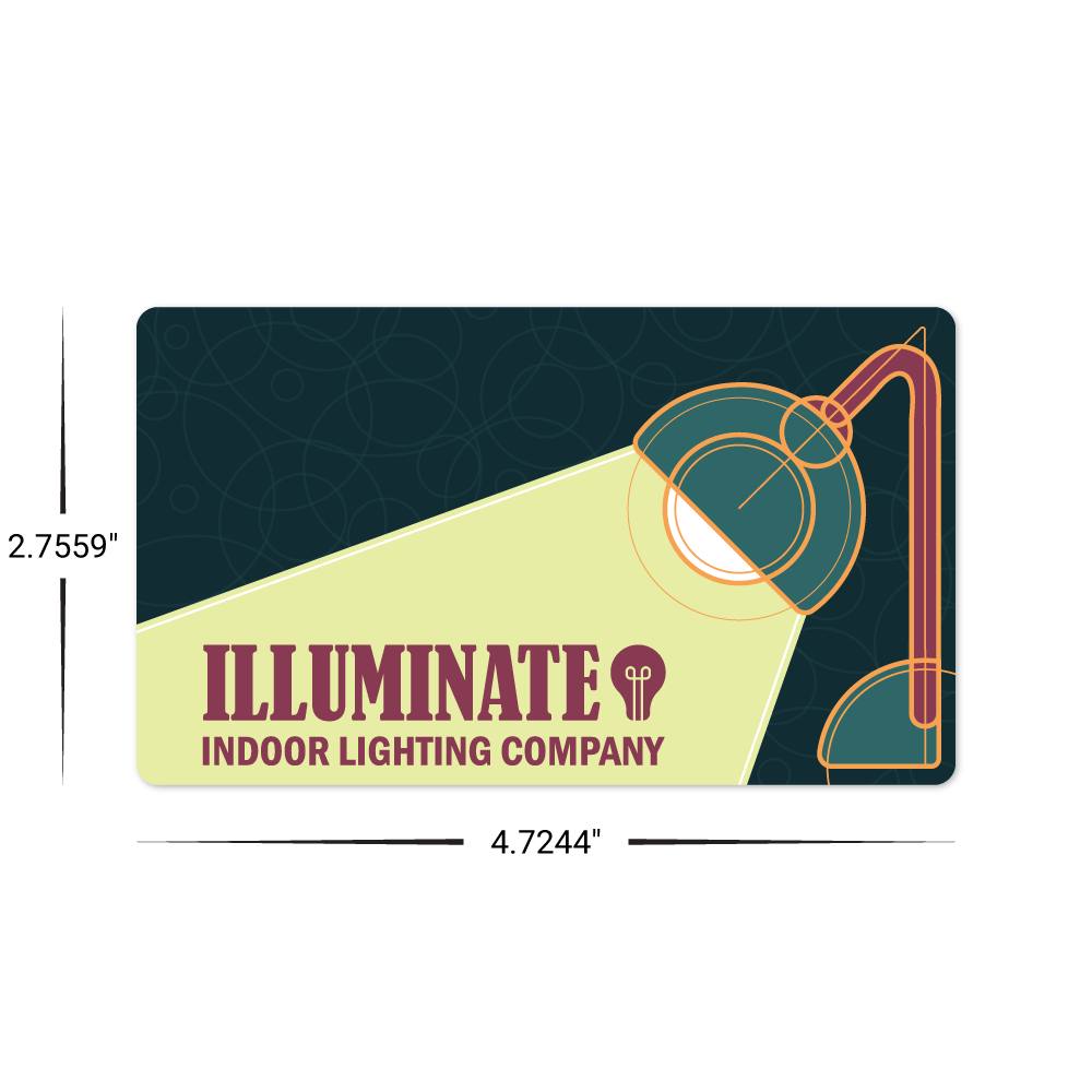 Custom Plastic 4.7244" x 2.7559" Cards