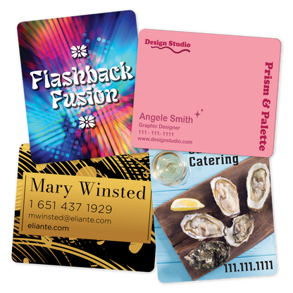 Custom Plastic 2.5" x 3" Cards