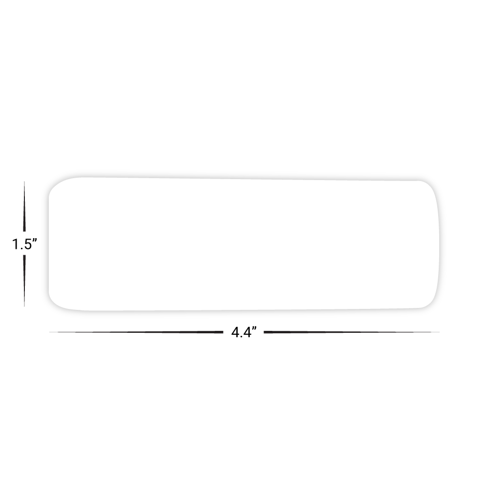 Custom Plastic 4.4" x 1.5" Tall Can Shape Cards