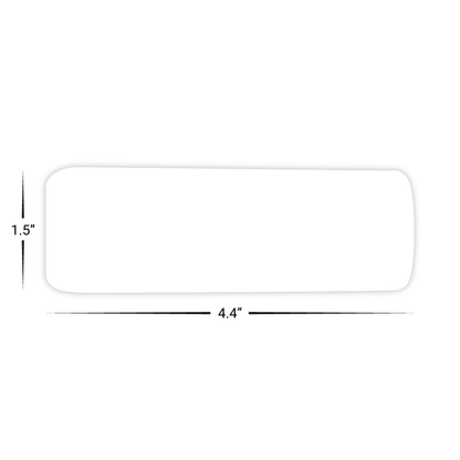 Custom Plastic 4.4" x 1.5" Tall Can Shape Cards