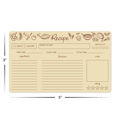 Custom Plastic 3" x 5" Cards