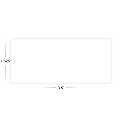 Custom Plastic 3.5" x 1.525" Narrow Cards