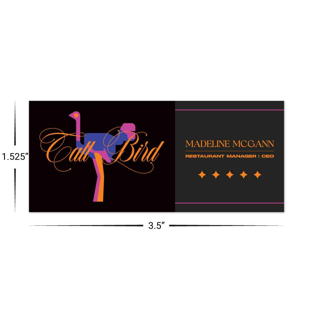Custom Plastic 3.5" x 1.525" Narrow Cards