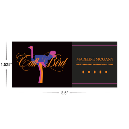 Custom Plastic 3.5" x 1.525" Narrow Cards