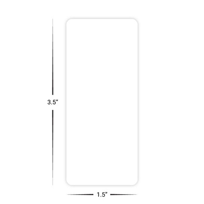 Custom Plastic 3.5" x 1.5" Cards