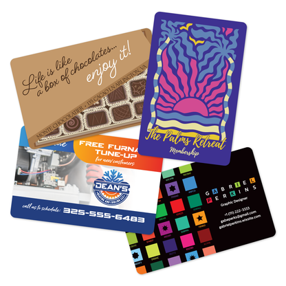 Custom Plastic 3.5" x 2.25" Cards