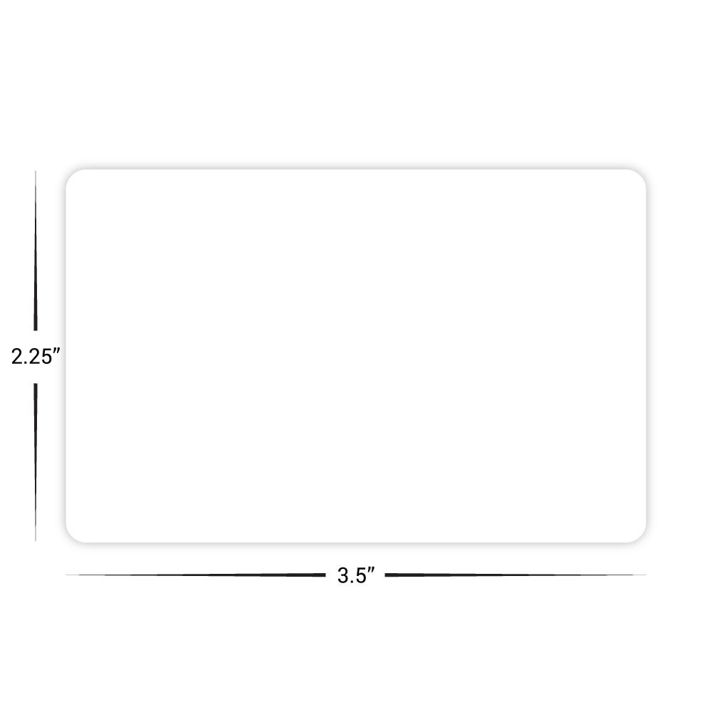 Custom Plastic 3.5" x 2.25" Cards