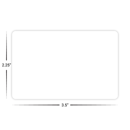 Custom Plastic 3.5" x 2.25" Cards