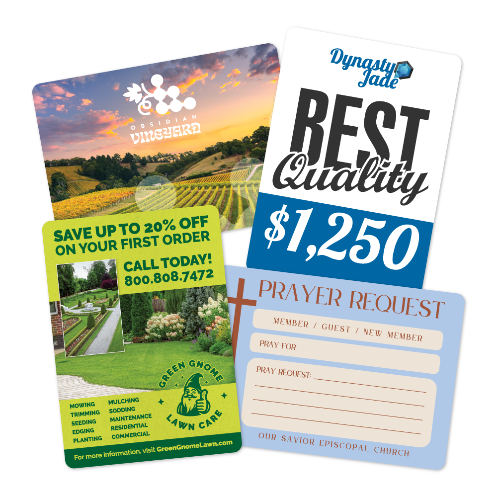 Custom Plastic 3.5" x 2.5" Cards