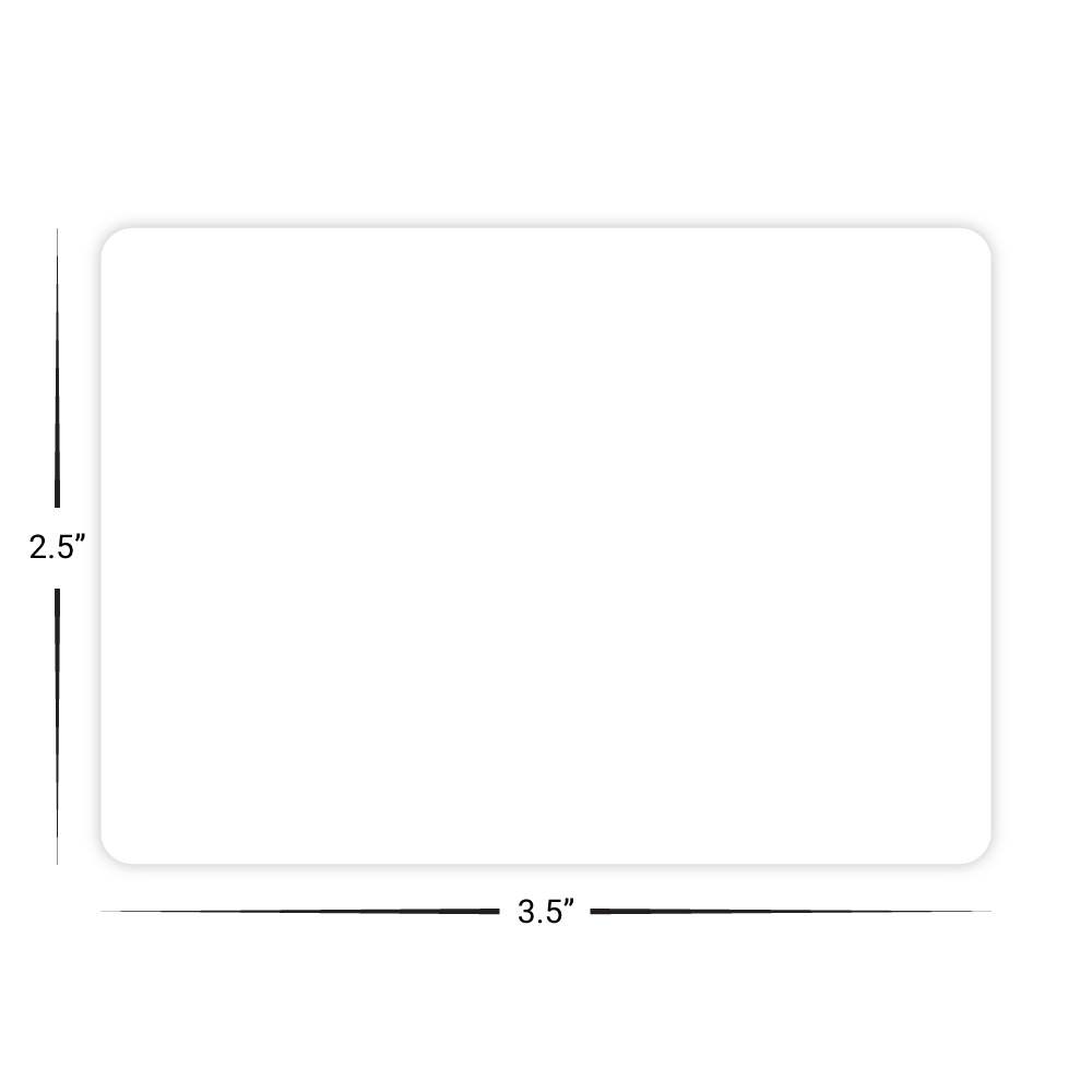 Custom Plastic 3.5" x 2.5" Cards
