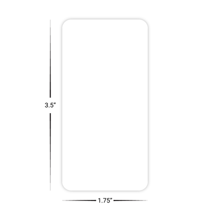Custom Plastic 3.5" x 1.75" Rounded Corner Cards