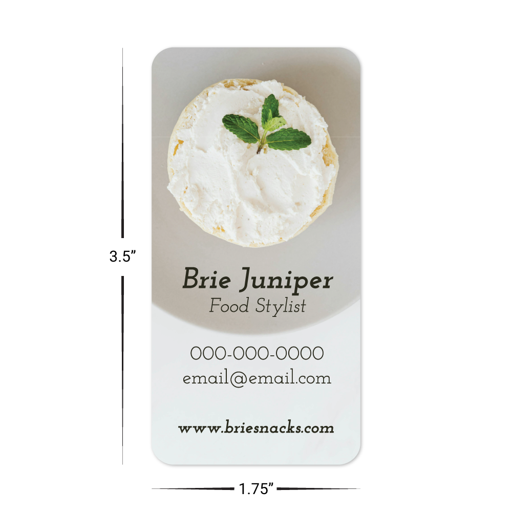 Custom Plastic 3.5" x 1.75" Rounded Corner Cards