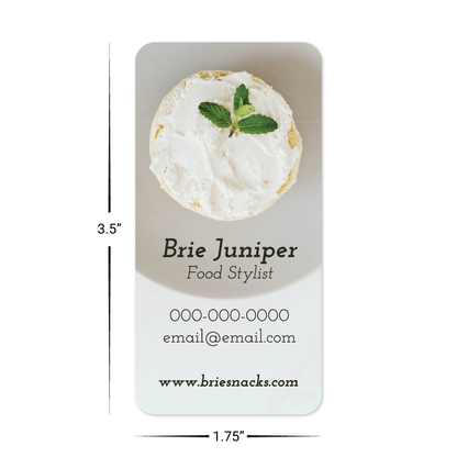 Custom Plastic 3.5" x 1.75" Rounded Corner Cards