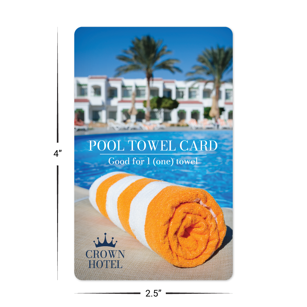 Custom Plastic 4" x 2.5" Rounded Corner Cards