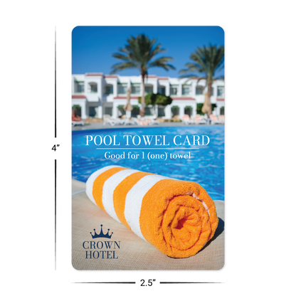 Custom Plastic 4" x 2.5" Rounded Corner Cards