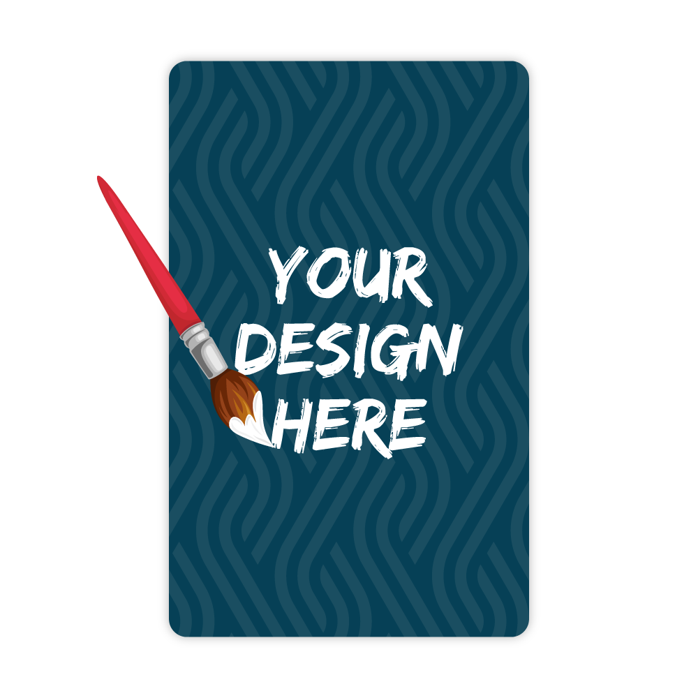 Custom Plastic 4" x 2.5" Rounded Corner Cards