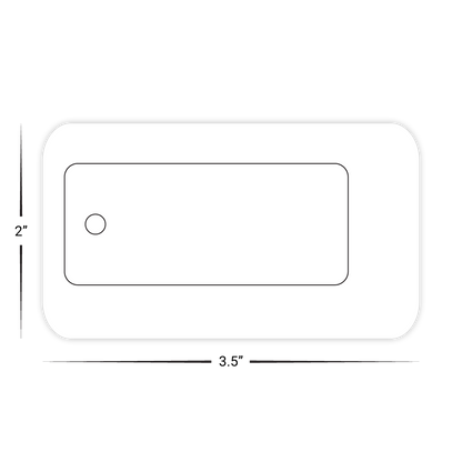 Custom Plastic Inset Punch-Out Key Tags