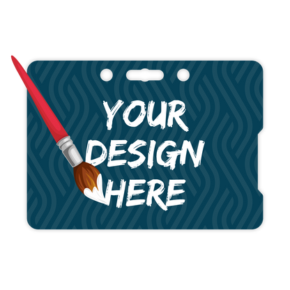 Custom Plastic 3.5" x 2.5" Rectangle Indent Badges