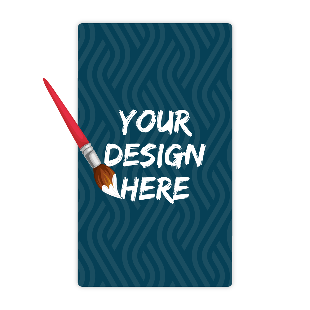 Custom Plastic 4.25" x 7.25" Long Rectangle Signage