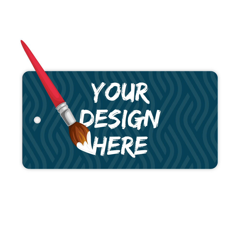 Custom Plastic 1.75" x 3.5" Tags