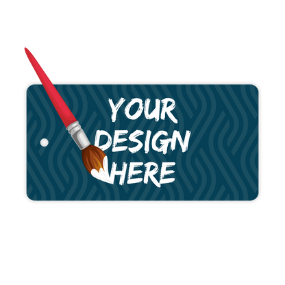 Custom Plastic 1.75" x 3.5" Tags