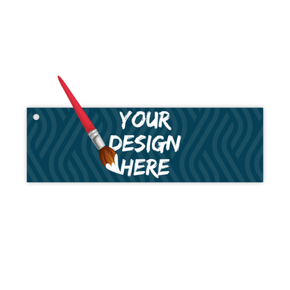 Custom Plastic 4.75" x 1.5" Square Corner Narrow Cards