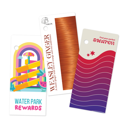 Custom Plastic 2" x 4.4" Rectangle Tags
